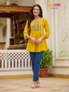 Glamour By Tips Tops Embroidery Georgette Western Ladies Top Wholesale Shop In Surat